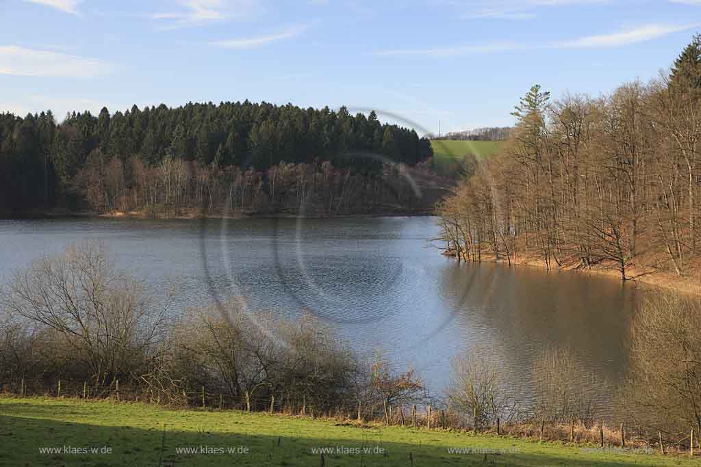 Bevertalsperre, Hckeswagen, Hueckeswagen, Oberbergischen Kreis, Bergisches Land, Regierungsbezirk Kln, Blick auf Talsperre und Landschaft  