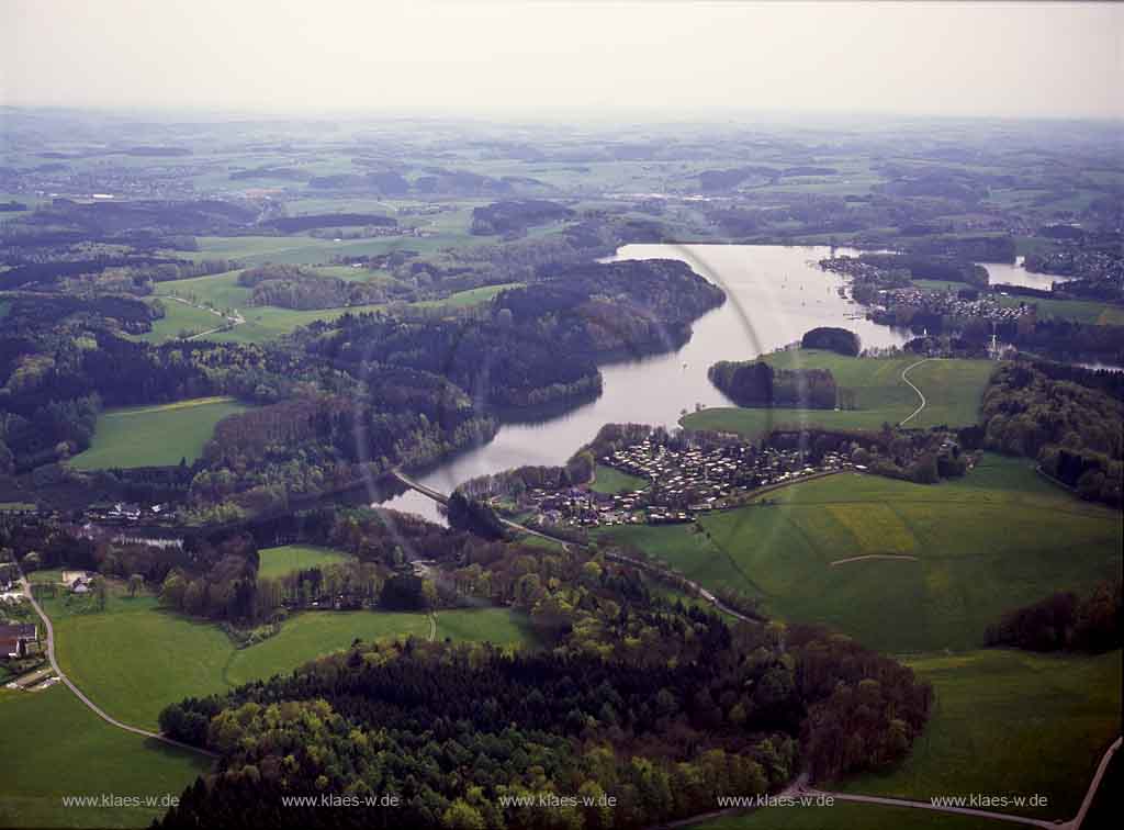 Hckeswagen, Hueckeswagen, Radevormwald, Bergisches Land, Oberbergischer Kreis, Luftbild auf Bever, Bevertalsperre, Orte und Landschaft