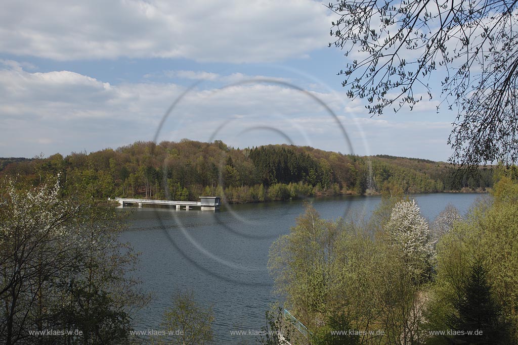 Grosse Dhuenntalsperre, Oberbergischer Kreis, Bergisches Land, Nordrhein-Westfalen, Deutschland