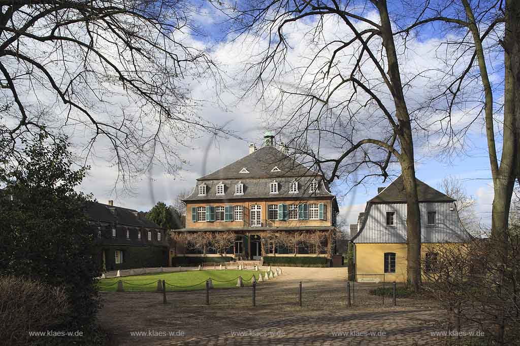 Leichlingen, Rheinisch-Bergischer Kreis, Blick auf Schloss Eicherhof und Schlosspark