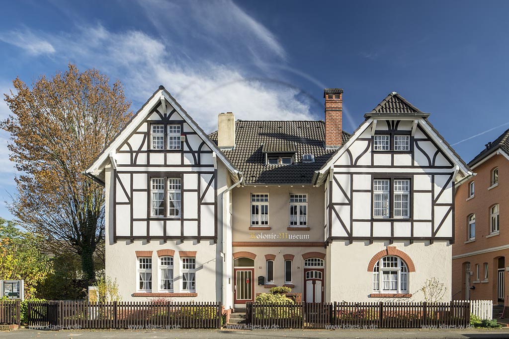 Leverkusen-Wiesdorf, Kolonie-Museum, Nobelstrasse 78 - 82