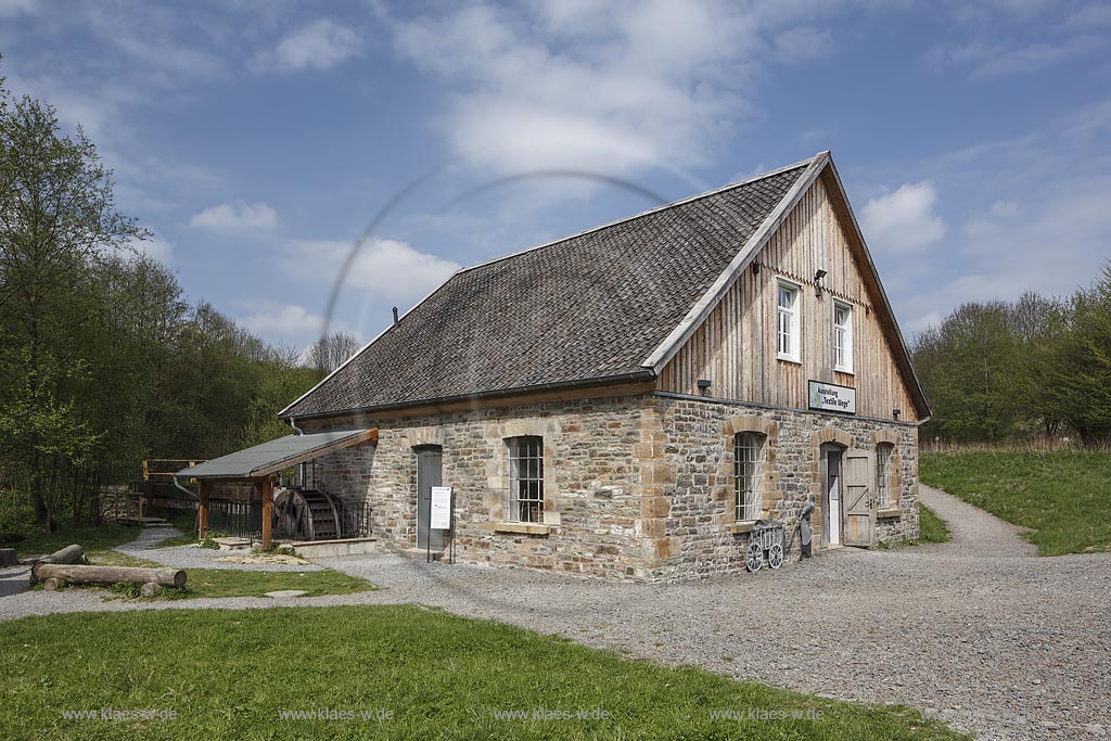 Lindlar, LVR-Freilichtmuseum Lindlar, Bergisches Freilichtmuseum fuer Oekologie und baeuerlich-handwerkliche Kultur, Muellershammer; Lindlar, museum LVR-Freilichtmuseum Lindlar.