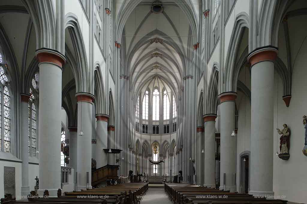 Odenthal, Altenberg, Rheinisch-Bergischer Kreis, Blick in Altenberger Dom, Bergischer Dom