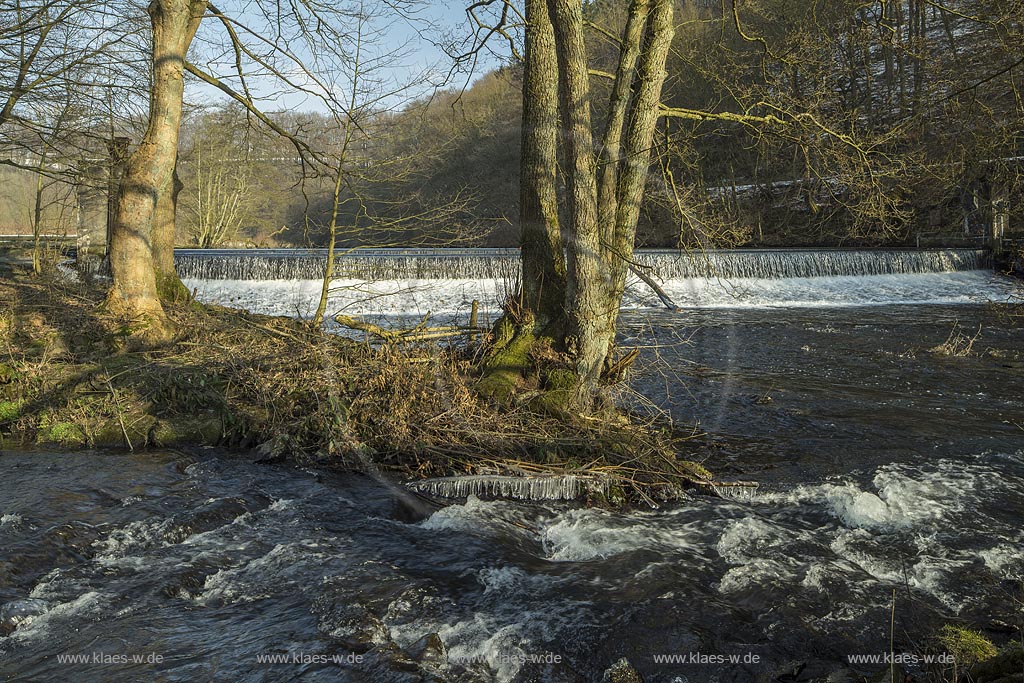 Radevormwald-Dahlerau, Fischtreppe am Wupperwehr; Radevormwald Dahlerau fish pass at stream wear, Wupperwear.