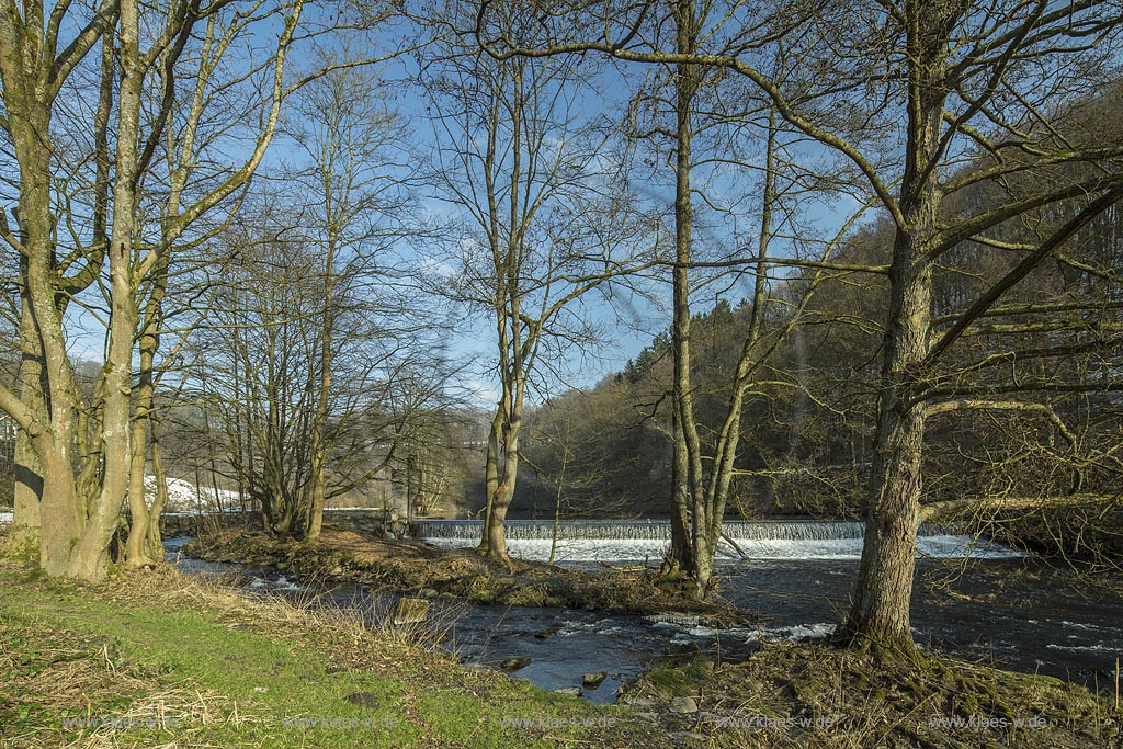 Radevormwald-Dahlerau, Fischtreppe am Wupperwehr; Radevormwald Dahlerau fish pass at stream wear, Wupperwear.