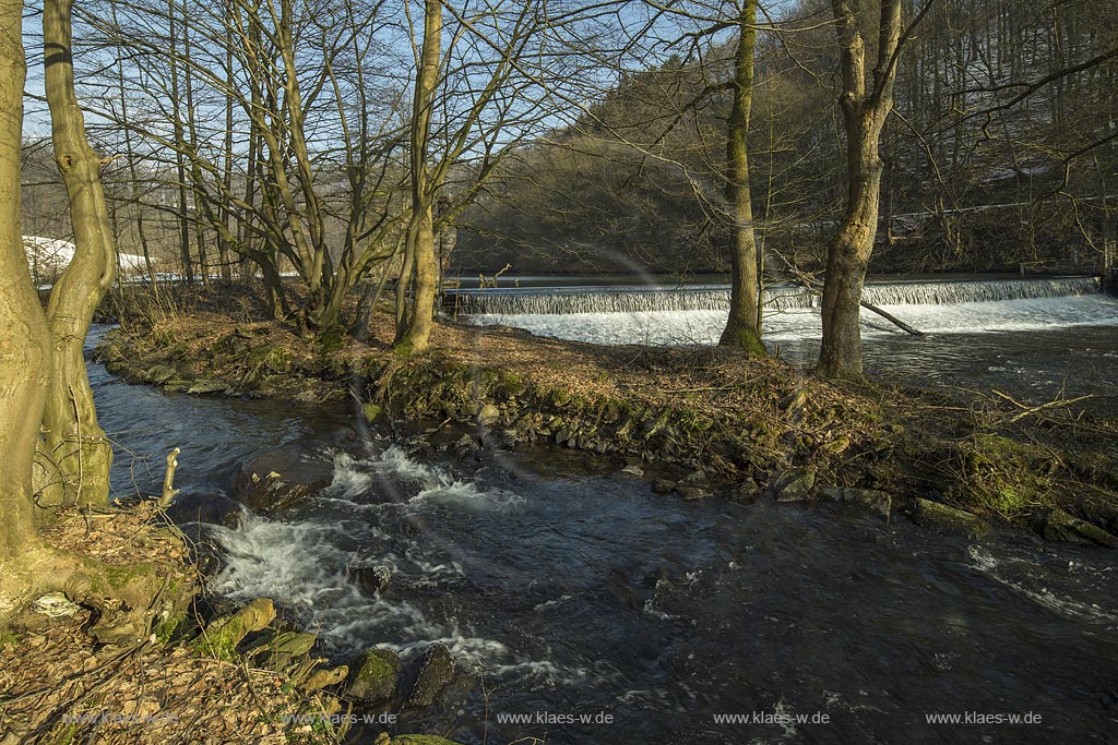 Radevormwald-Dahlerau, Fischtreppe am Wupperwehr; Radevormwald Dahlerau fish pass at stream wear, Wupperwear.