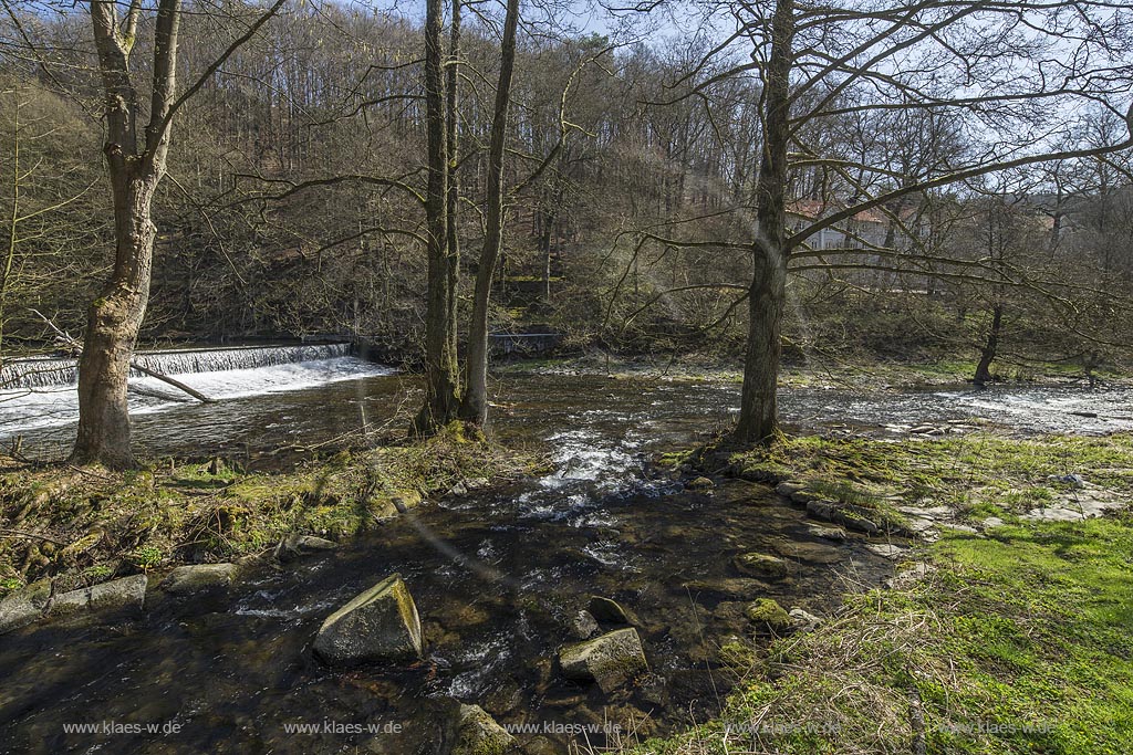 Radevormwald-Dahlerau, Fischtreppe am Wupperwehr; Radevormwald Dahlerau fish pass at stream wear, Wupperwear.