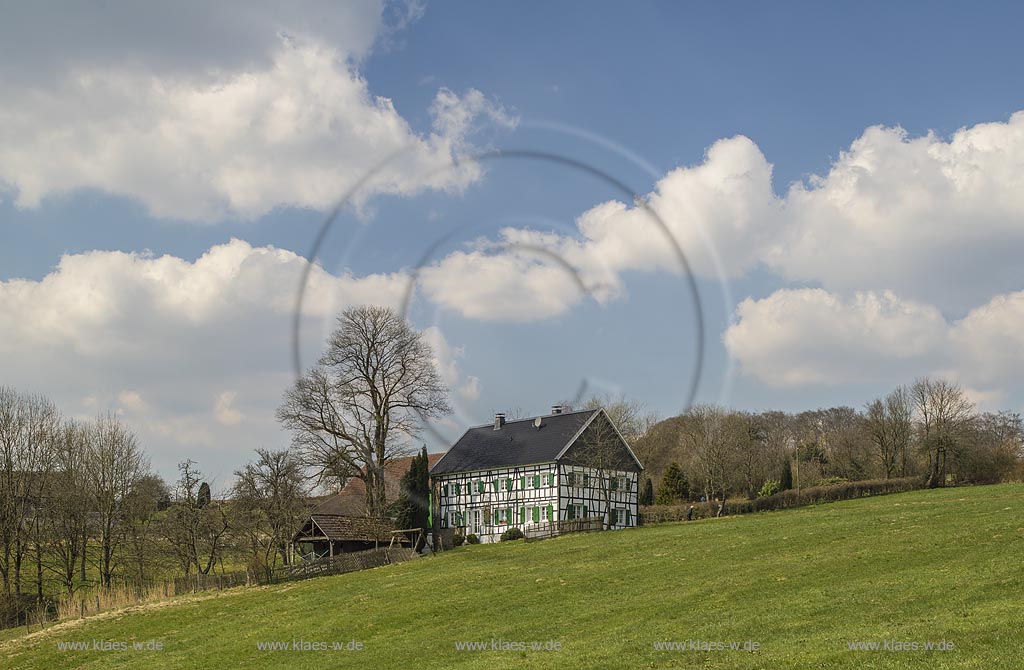 Radevormwald Hoende, Fachwerkhaus; Radevormwald-Hoende, framework house.