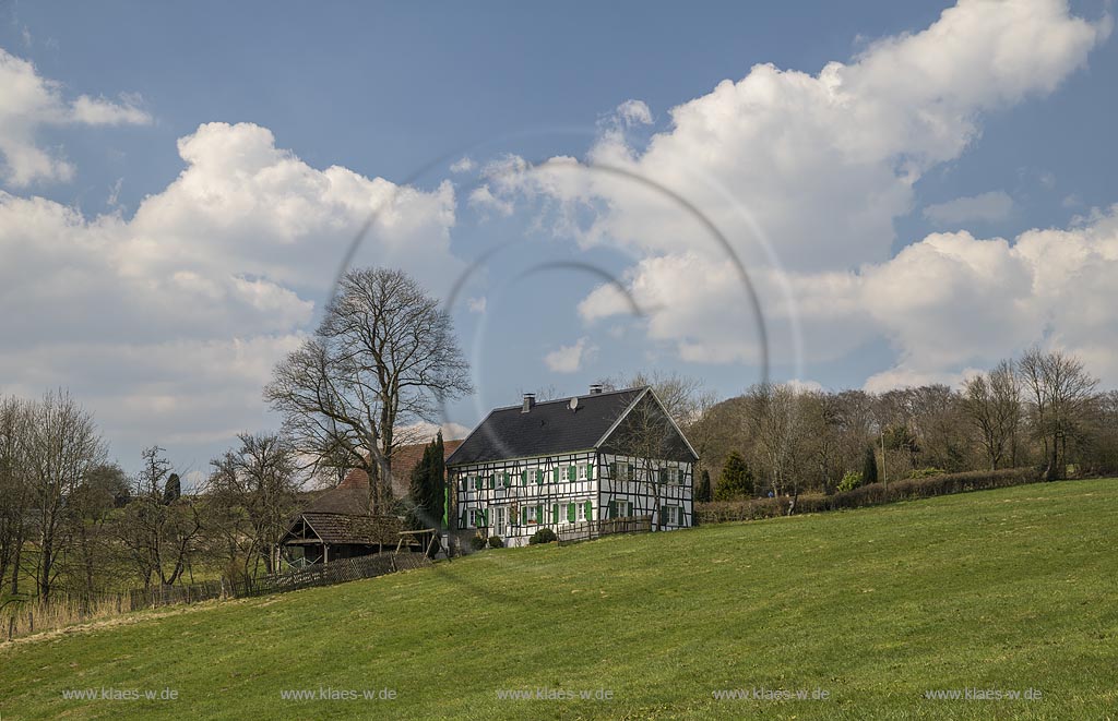 Radevormwald Hoende, Fachwerkhaus; Radevormwald-Hoende, framework house.