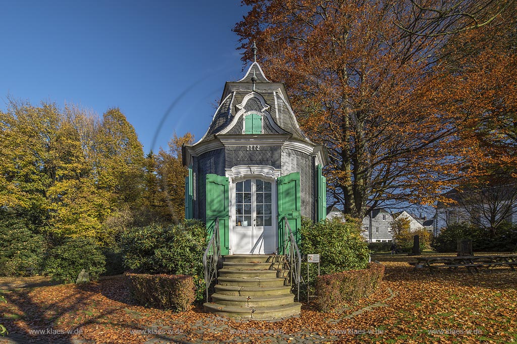 Radevormwald, Historisches Rokoko-Gartenhaus aus dem Jahre 1772.