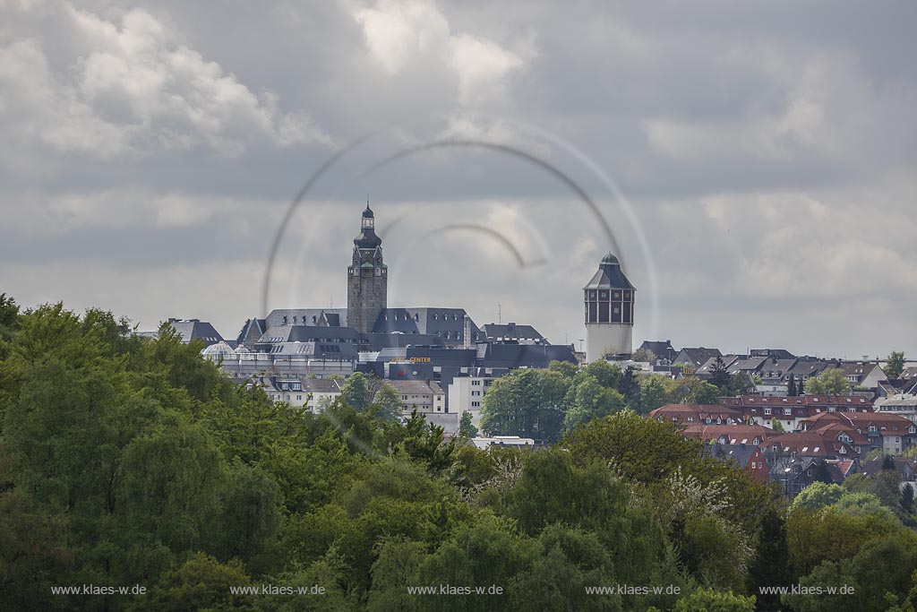 Remscheid, Blick vom Hohenhagen zum Remscheider Stadtkegel; Remscheid, view from Hohenhagen to the inner city.