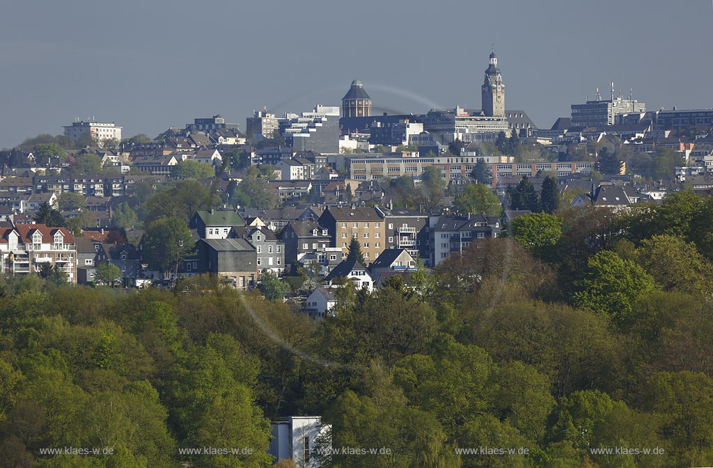 Remscheid, Blick zum Remscheider Stadtkegel; Remscheid, view to the inner city.