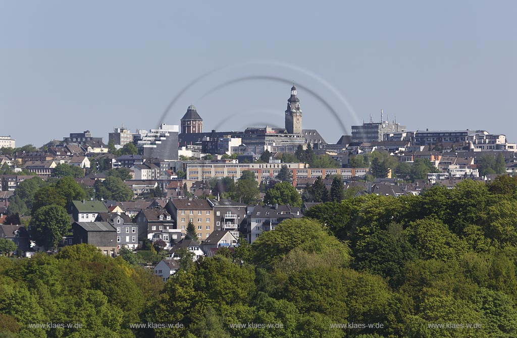 Remscheid, Blick zum Remscheider Stadtkegel; Remscheid, view to the inner city.