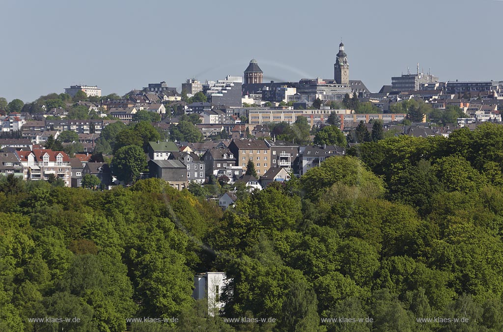 Remscheid, Blick zum Remscheider Stadtkegel; Remscheid, view to the inner city.