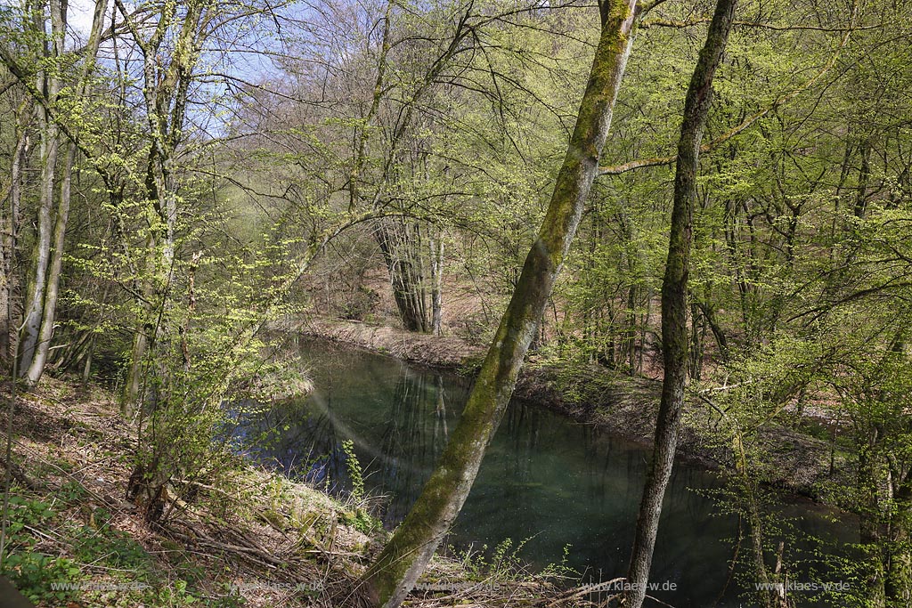 Remscheid, Hammertal, Lobach am Industriegeschichtspfad Hammertal; Remscheid view onto the beck Lobach at the historical industrial path Hammertal.
