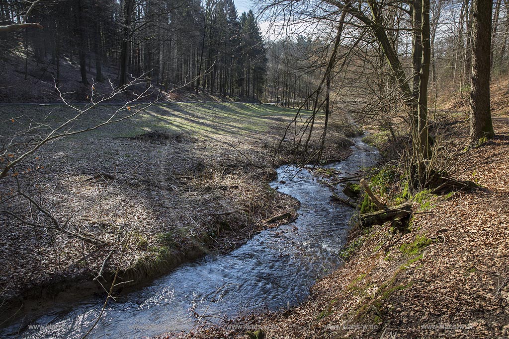 Remscheid, Eschbach kurz vor der Muendung in die Remscheider Talsperre, auch Eschbachtalperre; Remscheid, beck Eschbach.