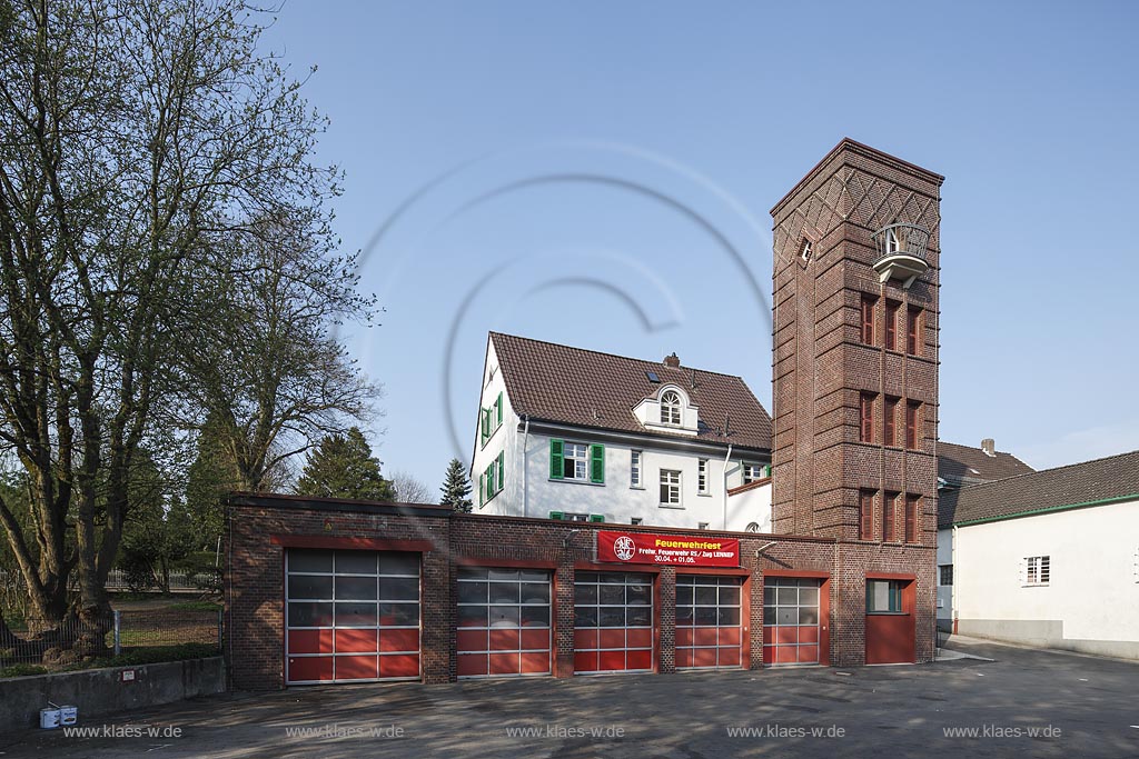 Remscheid Lennep, Blick auf die Feuerwache; Remscheid Lennep, view to the fire station.