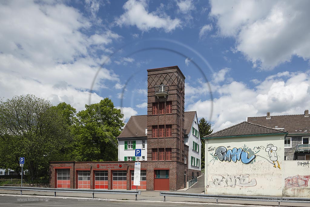 Remscheid Lennep, Blick auf die Feuerwache; Remscheid Lennep, view to the fire station.