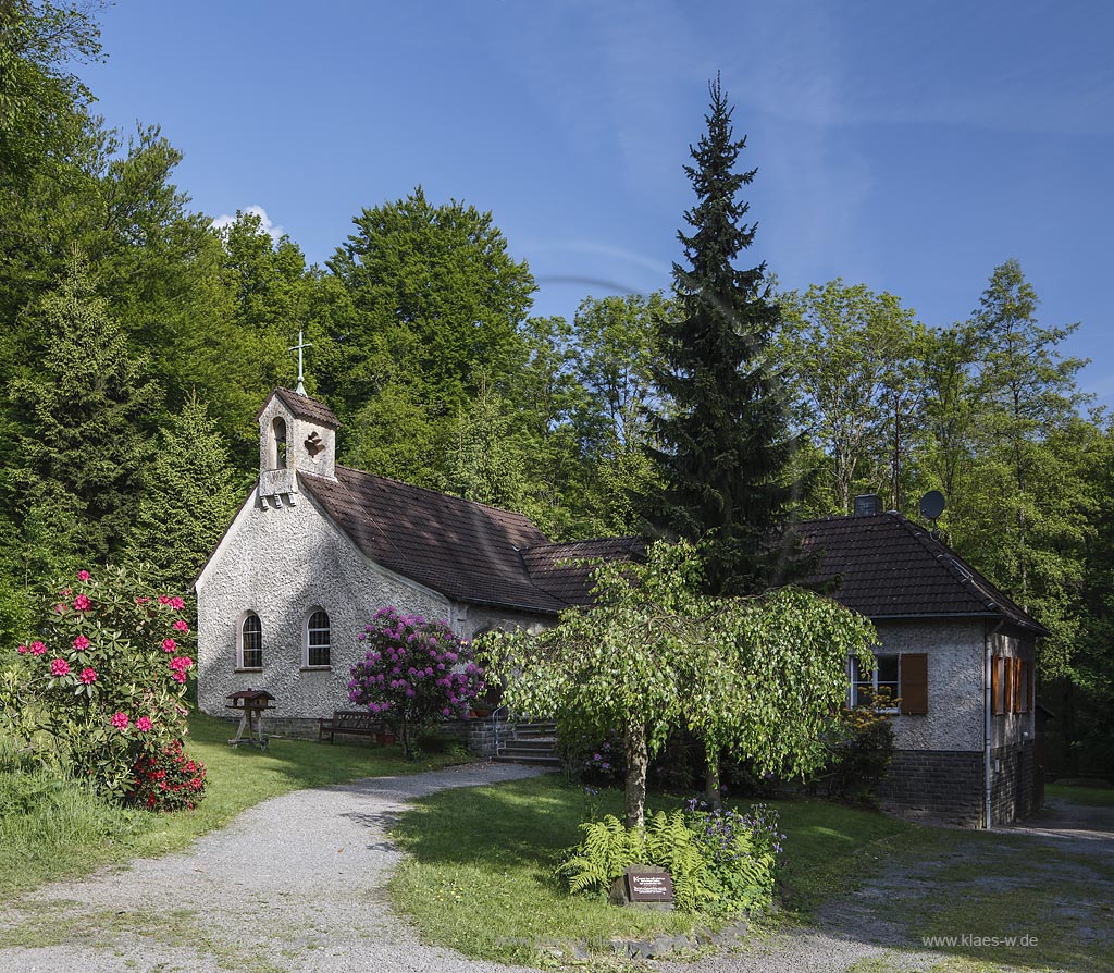 Remscheid Lennep, Blick auf die Waldkirche; Remscheid Lennep, view to the church Waldkirche.