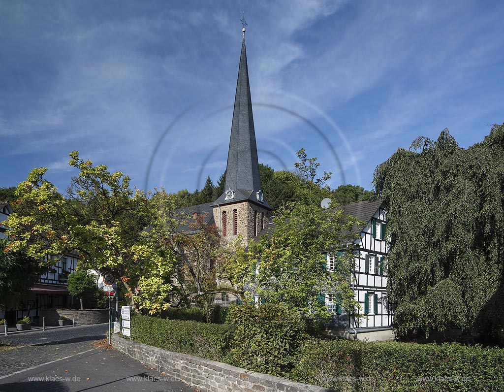 Roesrath Hoffnungsthal, Evangelische Kirche Volberg; Roesrath Hoffnungsthal, evangelic church Volberg.