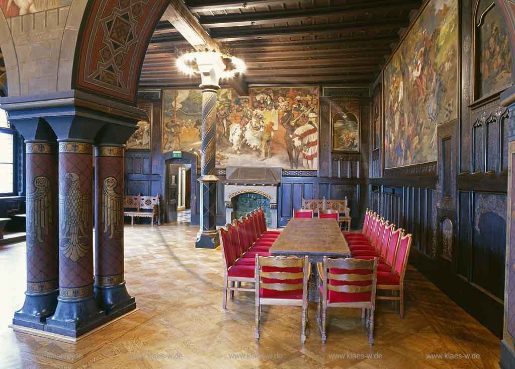 Solingen, Burg, Regierungsbezirk Dsseldorf, Blick in Schloss Burg, Kemenate