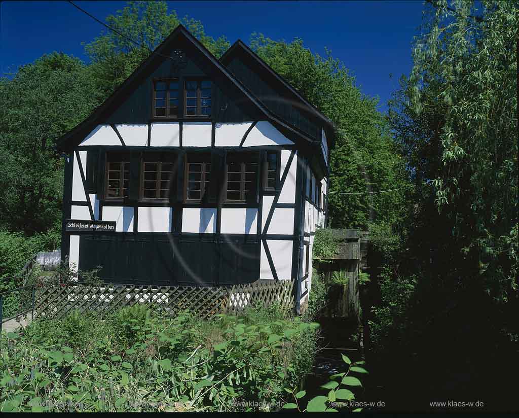 Wipperaue, Solingen, Regierungsbezirk Dsseldorf, Blick auf Wipperkotten im Sommer