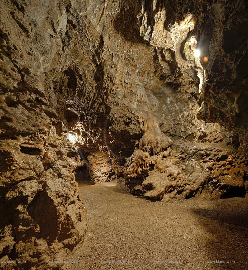 Wiehl Tropfsteinhoehle, Innenansicht; Wiehl flowstone cave interior view