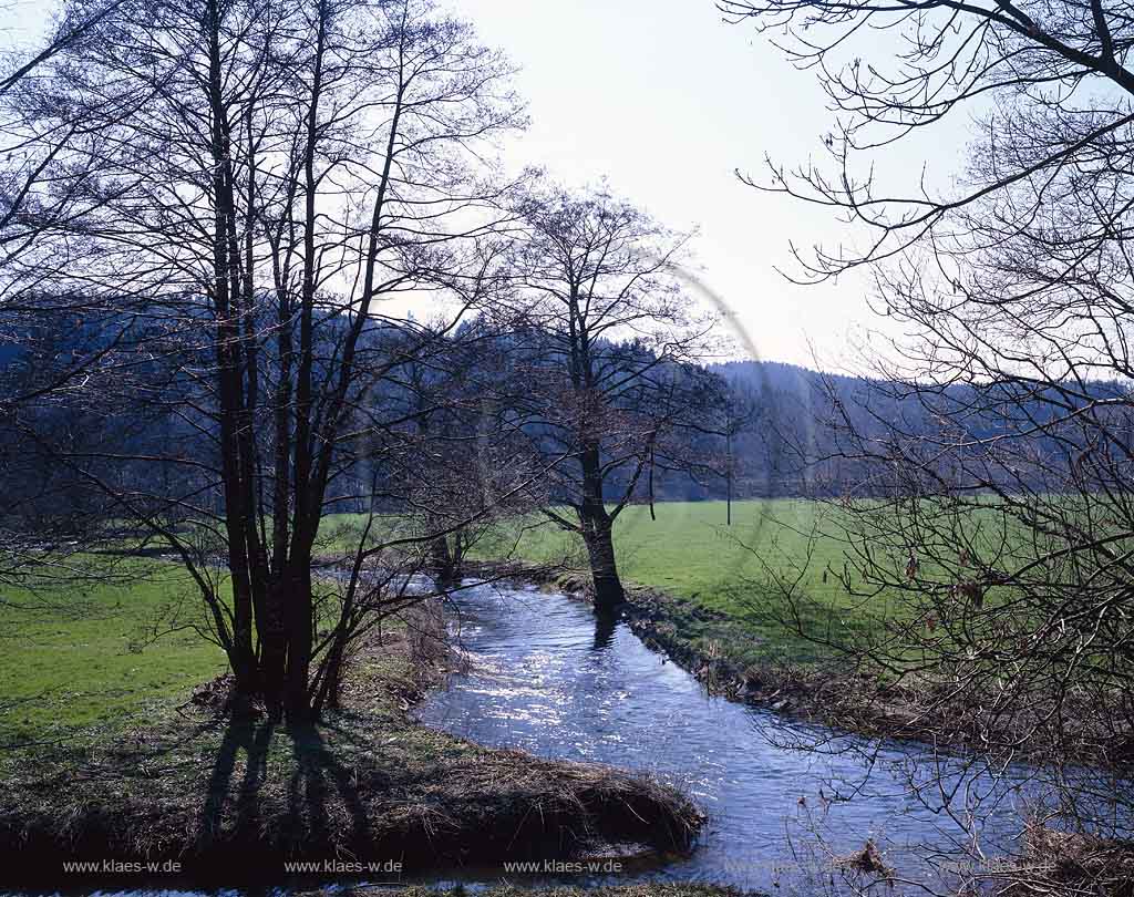 Egerpohl, Wipperfrth, Wipperfuerth, Oberbergischer Kreis, Bergisches Land, Regierungsbezirk Kln, Blick auf Wipperlauf und Landschaft   