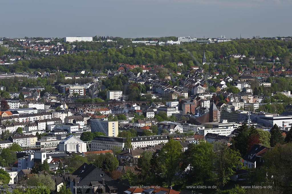 Wuppertal Barmen, Blick auf die Barmer Innenstadt, Stadtmitte, Stadtkern; Wuppertal Barmen, view onto the city.