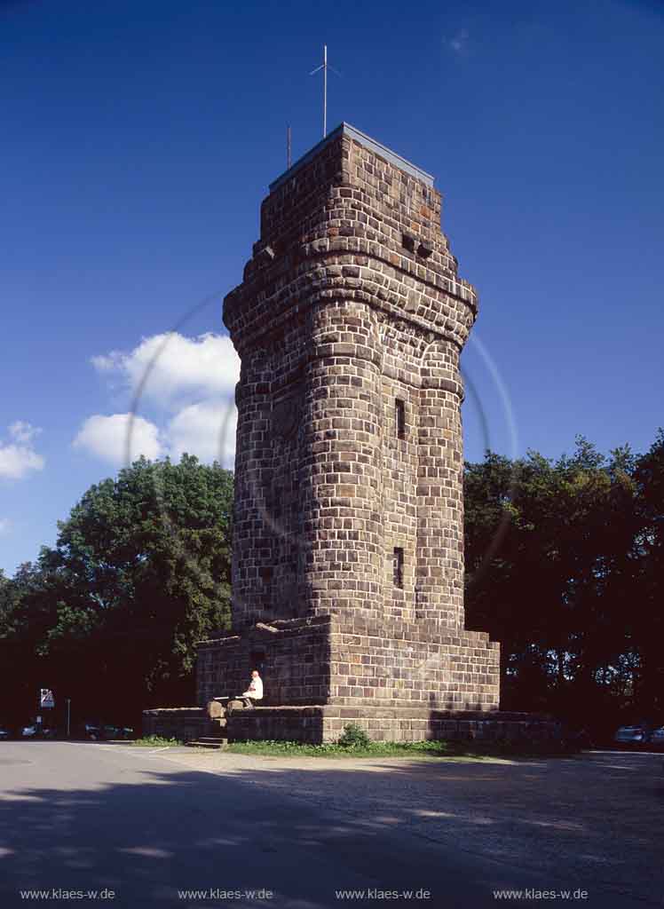 Barmen, Wuppertal, Regierungsbezirk Dsseldorf, Duesseldorf, Blick auf Bismarkturm an der Stadtgrenze zu Elberfeld
