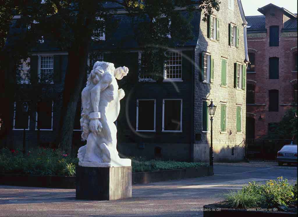 Barmen, Wuppertal, Blick auf Engels Monument, Denkmal, Alfred Hrdlicka