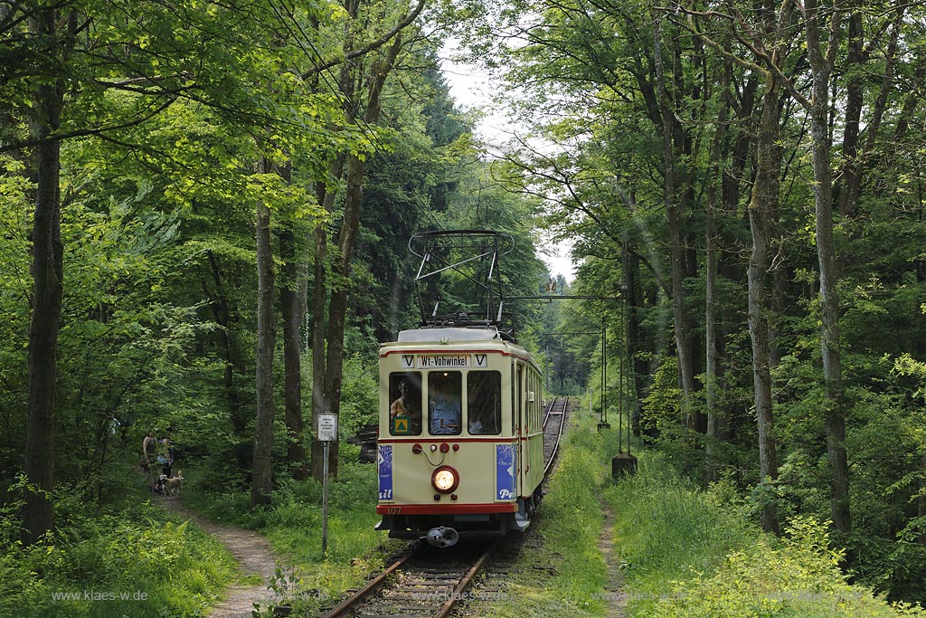 Wuppertal Cronenberg, Museumsstrassenbahn; Wuppertal Cronenberg, cable car Museumsstrassenbahn.