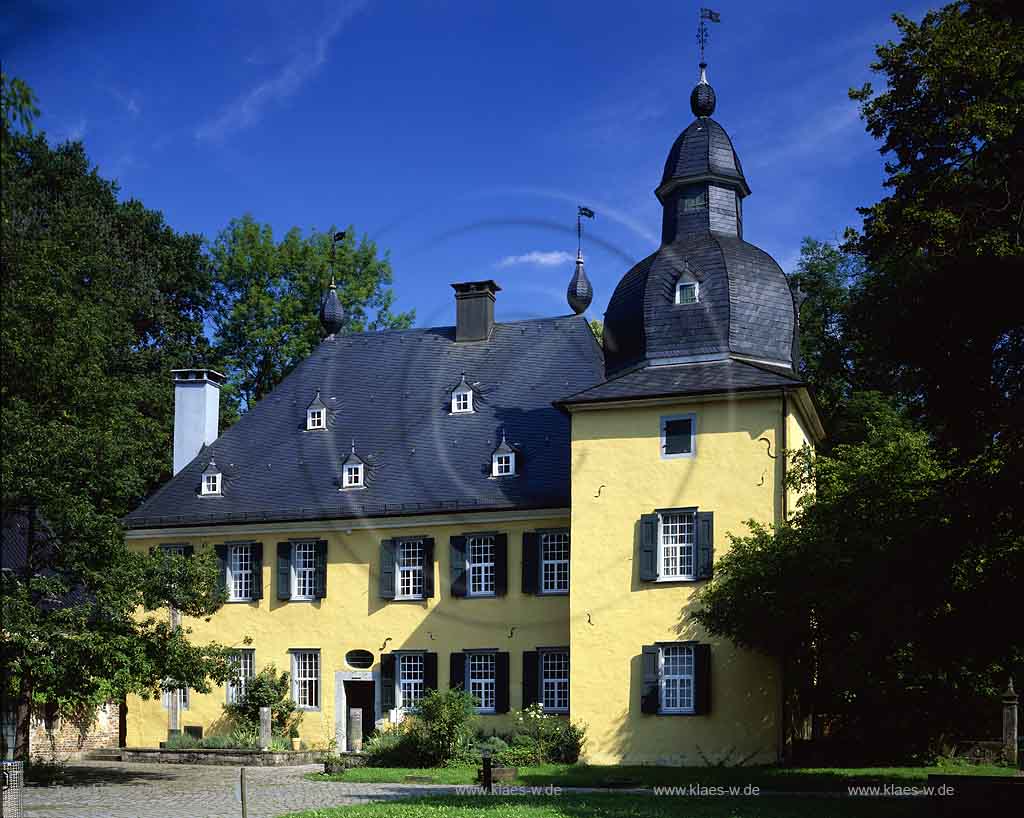 Elberfeld, Wuppertal, Regierungsbezirk Dsseldorf, Duesseldorf, Blick auf Schloss Luentenbeck, Lntenbeck, ehemaliger Rittersitz, Elberfeldschloss