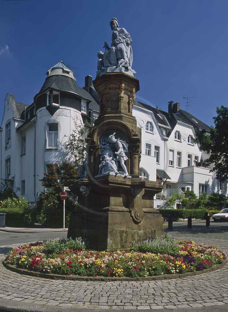 Elberfelfd, Wuppertal, Regierungsbezirk Dsseldorf, Duesseldorf, Blick auf Maerchenbrunnen, Mrchenbrunnen im Zoovietrel, Zoo Viertel