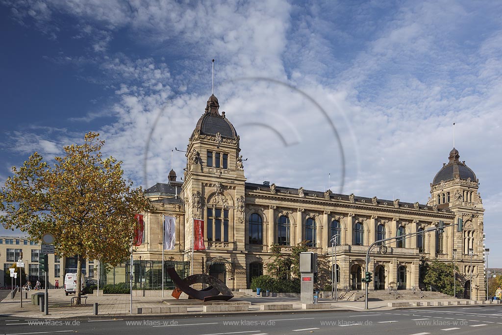 Wuppertal-Elberfeld, historische stadthalle, auch: Historische Stadthalle am Johannisberg,die eine der bedeutendsten Sehenswuerdigkeiten der Stadt ist; Wuppertal-Elberfeld, guildhall historische Stadthalle, as known as Historische Stadthalle am Johannisberg.