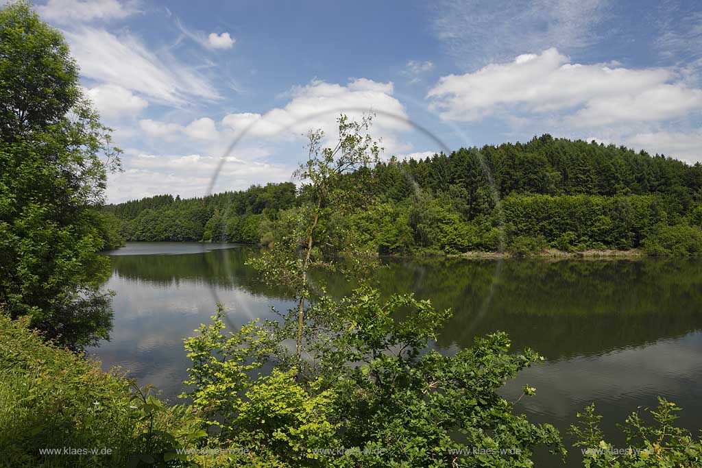 Wuppertal, Blick auf die Wuppervorsperre der Wuppertalsperre, View to the barrage fixe of Wuppertal