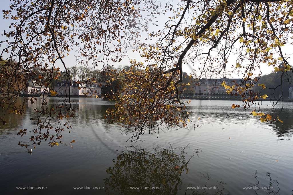 Dsseldorf, Benrath, Schloss Benrath, Schlossteich, Herbststimmung