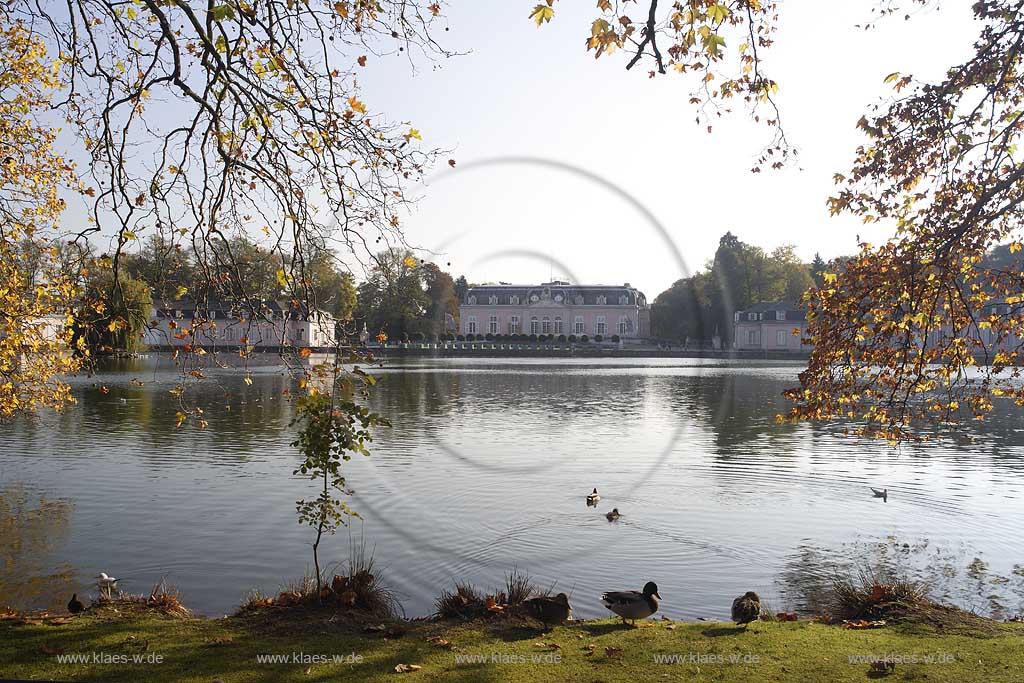 Dsseldorf, Benrath, Schloss Benrath, Schlossteich, Herbststimmung