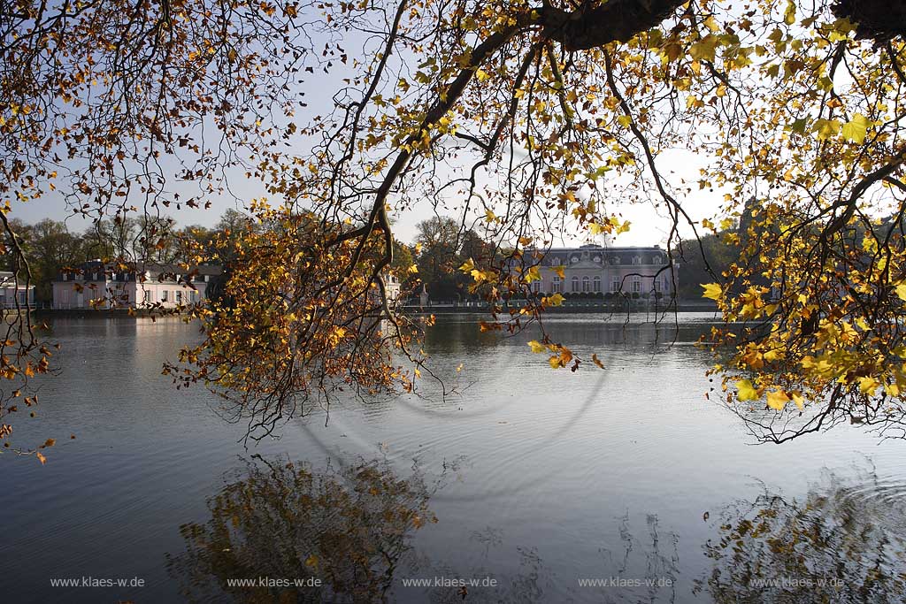 Dsseldorf, Benrath, Schloss Benrath, Schlossteich, Herbststimmung