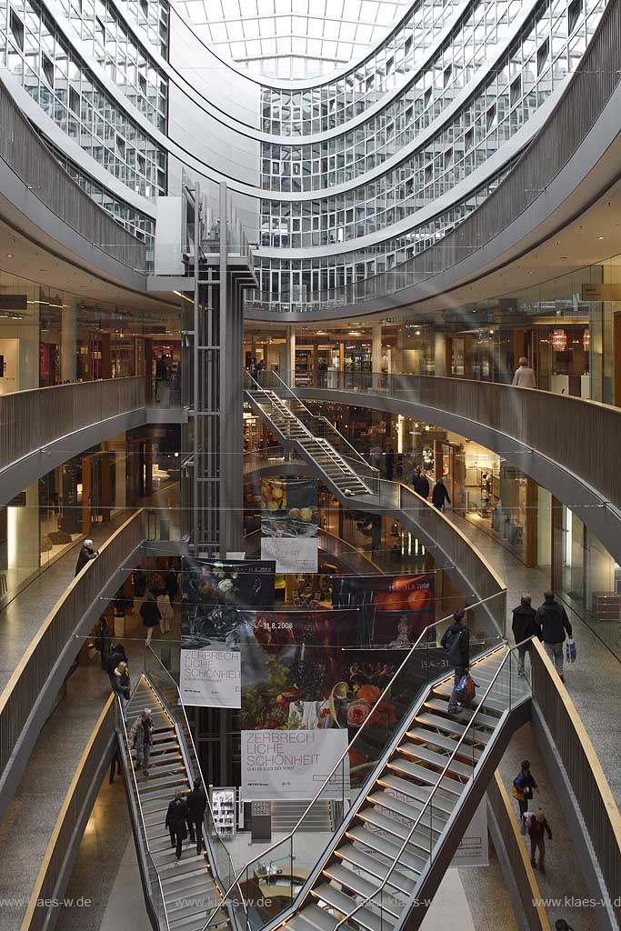 Dsseldorf, Duesseldorf, Niederrhein, Bergisches Land, Koenigsallee, Knigsallee, Blick in Galerie Stilwerk, Einkaufszentrum, Warenhaus