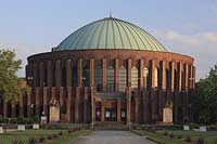 Pempelfort, Dsseldorf, Duesseldorf, Blick auf Tonhalle, neue Tonhalle, Konzerthaus vom Ehrenhof