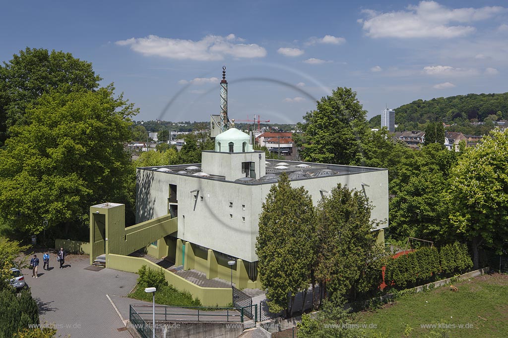 Aachen, Bilal-Moschee, Gesamtansicht von Suedwesten; Aachen, mosque Bilal-Moschee, general view from south west.