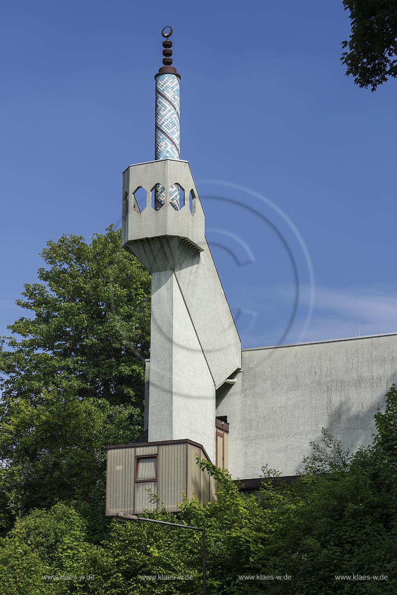 Aachen, Bilal-Moschee, Minarett; Aachen, mosque Bilal-Moschee, minaret.