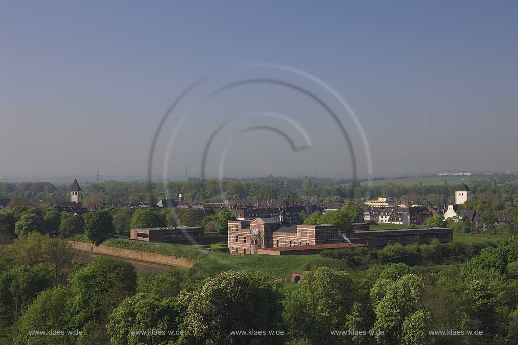 Juelich, Panoramablick mit Schlossfestung, Zitadelle; panorama view with citadel