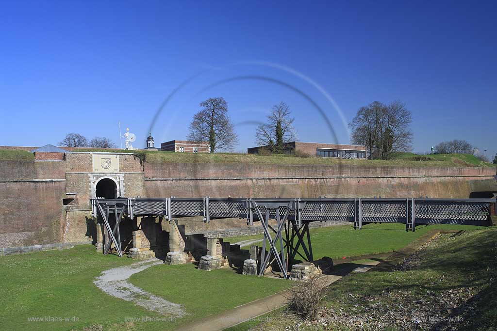 Juelich an der Schlossfestung Zitadelle; Castle fortress of city Juelich