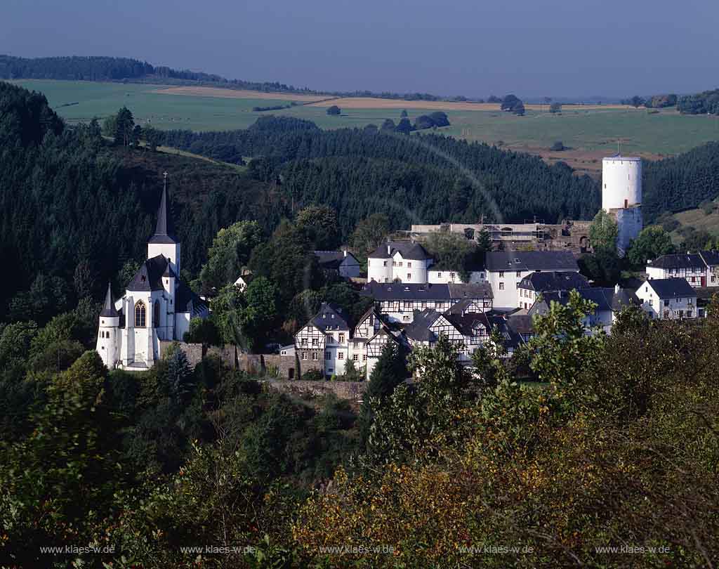 Reifferscheid, Hellenthal, Eifel, Kreis Euskirchen, Blick auf Ort