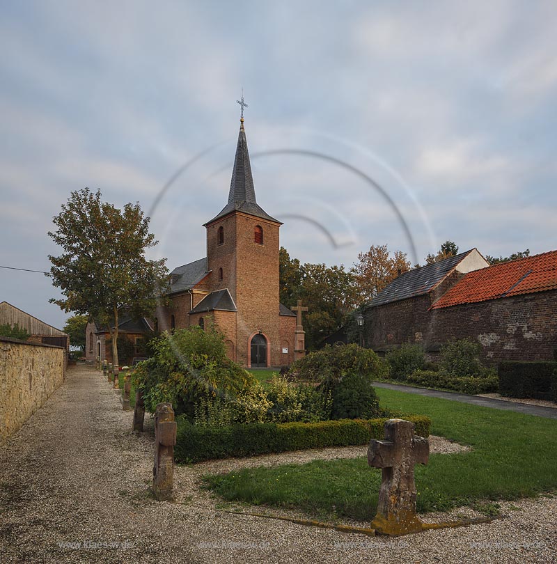 Zuelpich-Bessenich, St. Christophorus-Kirche; Zuelpich-Bessenich, church St. Christophorus-Kirche.