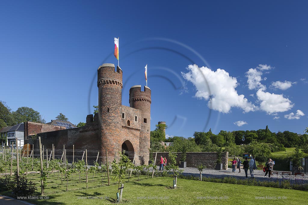 Zuelpich, Weintor auf dem Landesagtenschaugelaende 2014; Zuelpich town gate weiertor.