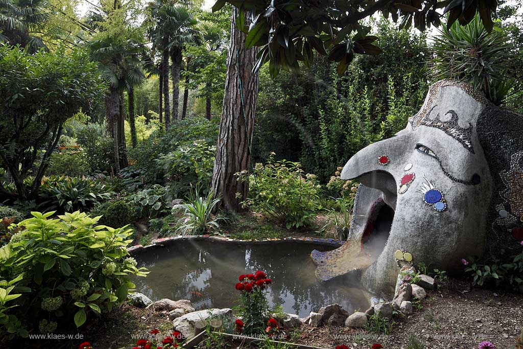 Gardone Riviera, der botanische Garten Heller, gegruendet von Arthur Hrusca 20. Jahrhundert; Garone Riviera, the Heller botanical garden, founded by Arthur Hruska 20th century; Gardone Riviera,  Il giardino botanico Heller