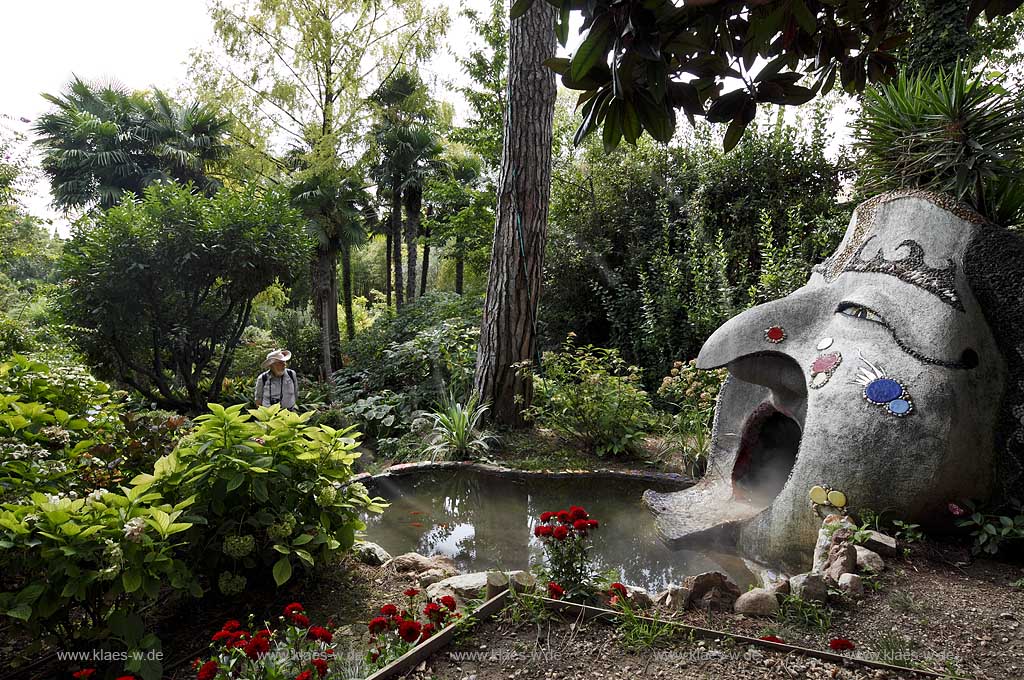 Gardone Riviera, der botanische Garten Heller, gegruendet von Arthur Hrusca 20. Jahrhundert; Garone Riviera, the Heller botanical garden, founded by Arthur Hruska 20th century; Gardone Riviera,  Il giardino botanico Heller